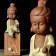 Buddha Figurine; Buddha Ornament; Buddha Porcelain Handicraft; Buddha Figurine Handmade; Q-Version Sakyamuni/ Guanyin/ Ksitigarbha Buddha Original Porcelain Ornament Handicraft with wood block base