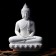  Buddha Status; Thai Buddha Status; Buddha Porcelain Ceramics Ornament; Thai Buddha Status Handicraft Ornament; Thai South-East Asia Buddha Status with Lotus Seat White Porcelain Ceramics Handicraft Ornament 