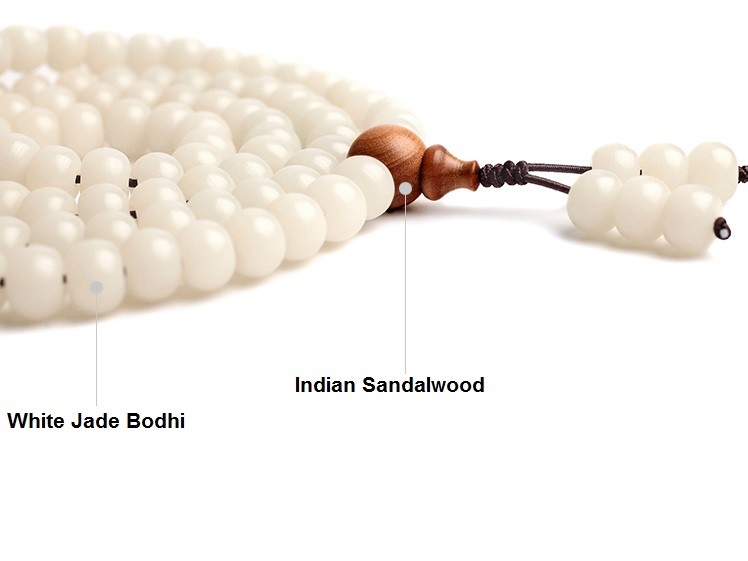 Tibetan Black and White Mala Prayer Bead Bracelet – Sojourns Fair