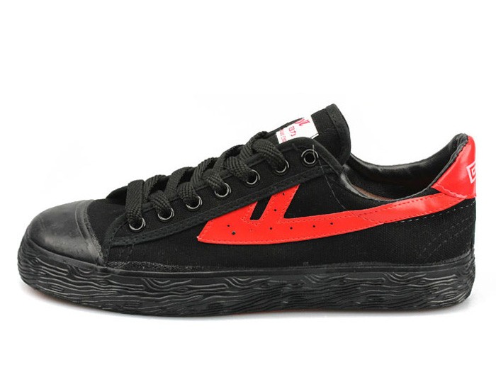 Warrior Footwear Black Red Basketball Shoes