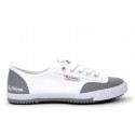 Feiyue Lo Plain II Sneaker - White/Grey Shoes