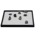 ICNBUYS Zen Garden 8 pieces of Special Blue Dragon Stones Presenting Steep Mountains and Rivers Around Them Free Rakes and Pushing Sand Pen