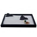 ICNBUYS Zen Garden Mountain River and Mandarin Duck Set with Free Rake and Pushing Sand Pen
