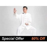 Tai Chi Clothing Set Professional White Spring Summer