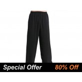 Tai Chi Pants Cotton with Silk for Men and Women Black