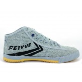 Feiyue Plain High Top Lovers Sneaker - Light Grey Shoes