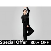 Tai Chi Clothing Set Casual Style Black