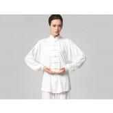 Tai Chi Clothing Set Casual Style White