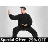 Tai Chi Clothing Set Men Spring Black