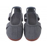 Traditional Shaolin Kung Fu Shoes Cowhells Sole Grey