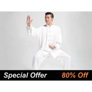 Tai Chi Clothing, Tai Chi Uniform, Tai Chi Clothing for man, Tai Chi Clothing Set Professional White Jinwu