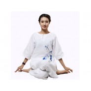 zen uniform; meditation uniform; zen meditation uniform; summer zen uniform; summer meditation uniform; cotton zen uniform; cotton meditation uniform; summer zen meditation women uniform; summer v-collar zen meditation women cotton uniform 