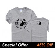 Tai Chi T-shirt Eight Trigrams Grey