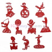 Chinese Paper Cutting, Chinese Paper Cutting Ancient Music Instrument