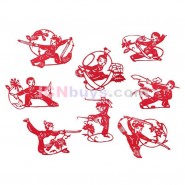 Chinese Paper Cutting, Chinese Paper Cutting Martial Arts, Chinese Paper Cutting Wushu, Chinese Paper Cutting Kung Fu 