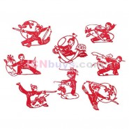 Chinese Paper Cutting, Chinese Paper Cutting Martial Arts, Chinese Paper Cutting Wushu, Chinese Paper Cutting Kung Fu 