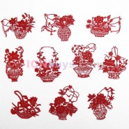 Chinese Paper Cutting, Chinese Paper Cutting Flower Baskets