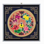 Chinese Paper Cutting, Decorative Paper-cut Frame, Decorative Paper-cut Frame Four Seasons Fortune