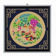 Chinese Paper Cutting, Decorative Paper-cut Frame, Decorative Paper-cut Frame Mandarin Duck