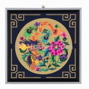 Chinese Paper Cutting, Decorative Paper-cut Frame, Decorative Paper-cut Frame Phoenix Peony