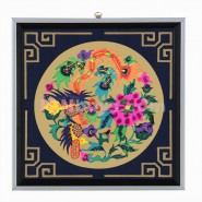 Chinese Paper Cutting, Decorative Paper-cut Frame, Decorative Paper-cut Frame Phoenix Peony