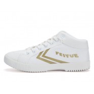 Feiyue Shoes 2016 Updated White Canvas Shoes Causal Style Golden Strips