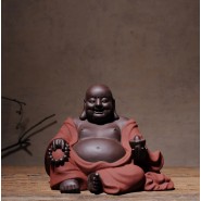  ICNBUYS Chinese Maitreya Buddha Pot-bellied Lucky Ceramic for Attracting Wealth 16.8x1.4cm