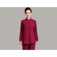 Professional Tai Chi Cloting Uniform Pure Cotton Thicken for Winter Red
