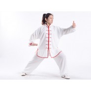 Tai Chi Clothing, Tai Chi Uniform, Tai Chi Clothing Woman, Tai Chi Uniform Woman, Tai Chi Clothing Rubber White Red, Tai Chi Clothing summer, 