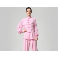 Tai Chi Clothing Set Casual Style Pink
