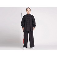 Tai Chi Clothing Flax Light Coffe Jinwu