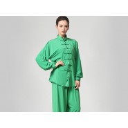 Tai Chi Clothing Set Casual Style Green