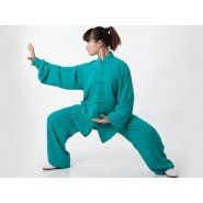 Tai Chi Clothing, Flax Tai Chi Clothing, Green Tai Chi Clothing, Tai Chi Clothing for Woman, Tai Chi Uniform, Chinese Tai Chi Clothing, Chinese Tai Chi Uniform, Tai Chi Casual Clothing