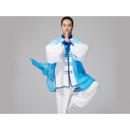 Tai Chi Clothing, Tai Chi Shawl,Tai Chi Shawl Gradient Color, Tai Chi Clothing outside veil