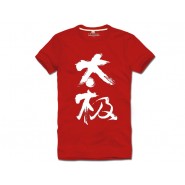 Tai Chi T-shirt, Tai Chi T-shirt Chinese Characters, Tai Chi T-shirt Red