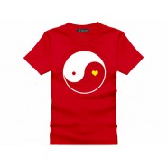 Tai Chi T-shirt, Tai Chi T-shirt Heart, Tai Chi T-shirt Red