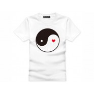 Tai Chi T-shirt, Tai Chi T-shirt Heart, Tai Chi T-shirt White