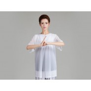 Tai Chi Clothing, Tai Chi Uniform, half-sleeve tai chi uniform, tai chi uniform veil, Chinese Tai Chi Clothing, Chinese Tai Chi Uniform, Tai Chi Casual Clothing