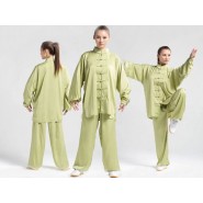 Tai Chi Uniform Silk and Satin Suit for Men and Women