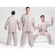 Tai Chi Uniform Silk and Satin Suit for Men and Women