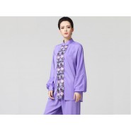 Tai Chi Clothing women long-sleeved Purple Uniforms