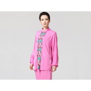 Tai Chi Clothing women long-sleeved Pink Uniforms