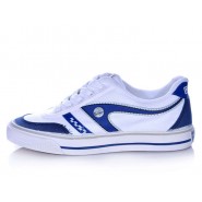 Warrior Footwear badminton shoes white blue stripe