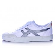 Warrior Footwear Casual Shoes White Silver Stripe 
