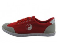 Double Star Enhanced Canvas Tai Chi Shoes Red Tai Chi Pattern