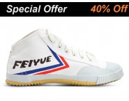 Feiyue High Top Kung Fu Shoes White