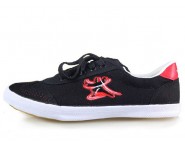 Double Star Canvas Tai Chi Shoes Black Tai Chi Quan Pattern