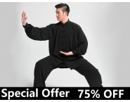 Tai Chi Clothing Set Men Spring Black