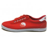 Double Star Canvas Tai Chi Shoes Red Tai Chi Pattern