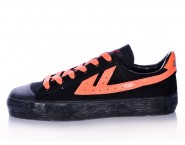 Warrior Footwear Black Orange Basketball Shoes